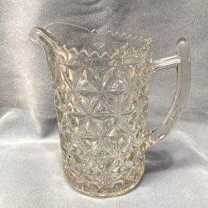 Mt Vernon imperial Pressed Crystal Crisscross inverted Diamond Patter
